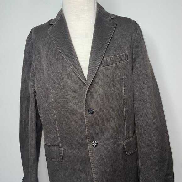 Banana Republic Men's Brown Linen Blend 2-Button Blazer Sports Coat Unstructured - Picture 3 of 16